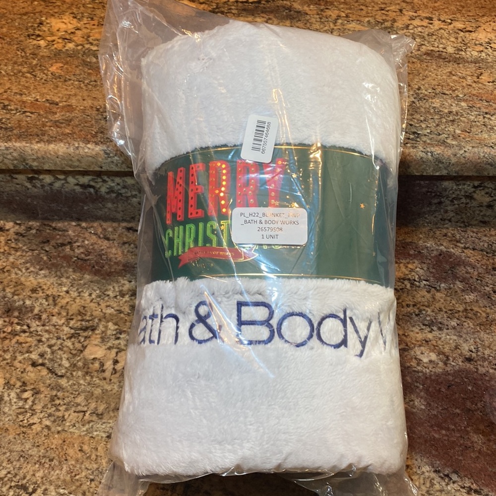 Bath & Body Works, 50” x 60” Blanket, New - Never Opened - in Mfg Sealed Bag